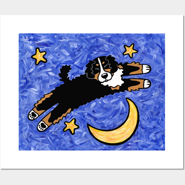 Bernese Mountain Dog Dream (print) Wall Art by dogartgallery